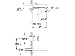 Grohe Waschbeckenarmatur Concetto 2-Loch Chrom