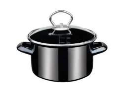 GSW Bratentopf Profi Black Star mit Glasdeckel 16Cm