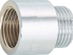 Hahnverlängerung 18,6 mm (Rp 1/2) x 21 mm (R 1/2) Messing Verchromt 20 mm