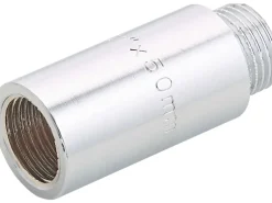 Hahnverlängerung 18,6 mm (Rp 1/2) x 21 mm (R 1/2) Messing Verchromt 50 mm