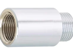 Hahnverlängerung 14,9 mm (Rp 3/8) x 16,7 mm (R 3/8) Messing Verchromt 30 mm