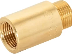 Hahnverlängerung 14,9 mm (Rp 3/8) x 16,7 mm (R 3/8) Messing 30 mm