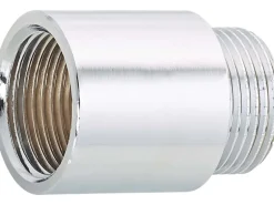Hahnverlängerung 24,1 mm (Rp 3/4) x 26,4 mm (R 3/4) Messing Verchromt 30 mm