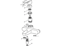 Hansa Einhand-Wannen-Batterie HANSAPOLO in Chrom