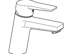 Hansa Waschtisch Einhand Einlochbatterie HANSATWIST ohne Ablaufgarnitur in Chrom