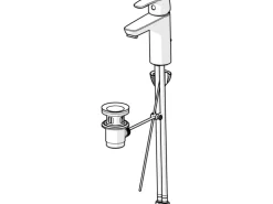 Hansa Waschtischbatterie Einhebelmischer Pinto XL 4501 Chrom