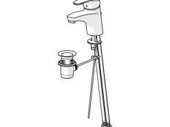 Hansa Waschtischbatterie Einhebelmischer Mix 0109 Chrom