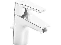 Hansa Waschtisch-Einhand-Einlochbatterie HANSAPOLO mit Ablaufgarnitur in Chrom