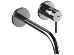 Hansa Waschtisch-Einhand-Wandbatterie Ausladung 22,5 cm HANSAPUBLIC in Chrom