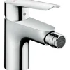 Hansgrohe Einhebel-Bidetmischer Logis E mit Zugstangen-Ablaufgarnitur Chrom