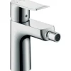 Hansgrohe Einhebel-Bidetmischer Metris mit Zugstangen-Ablaufgarnitur Chrom