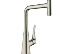 Hansgrohe Einhebel-Küchenmischer Metris Select 320 mit Ausziehauslauf Edelstahl