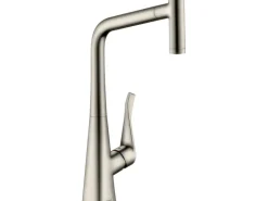 Hansgrohe Einhebel-Küchenmischer Metris 320 mit Ausziehbrause Edelstahl Finish