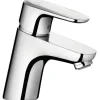 Hansgrohe Einhebel-Waschbeckenarmatur Ecos M mit Zugstangen-Ablaufgarnitur Chrom