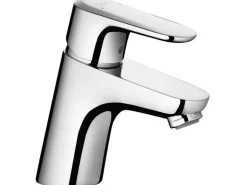 Hansgrohe Einhebel-Waschbeckenarmatur Ecos M mit Zugstangen-Ablaufgarnitur Chrom