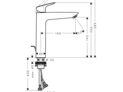 Hansgrohe Einhebel-Waschbeckenarmatur Logis 190 mm Chrom
