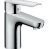 Hansgrohe Einhebel-Waschtischarmatur Logis E 70 mm Chrom mit Zugstangen-Ablauf