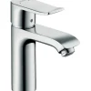 Hansgrohe Einhebel-Waschtischmischer Metris 110 LowFlow m. Zugstangen-Ablaufgar.