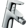 Hansgrohe Focus Einhebel-Bidetmischer mit Push-Open Ablaufgarnitur Chrom