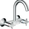 Hansgrohe 2-Griff Küchearmatur Logis Classic Wandmontage Highspout Chrom