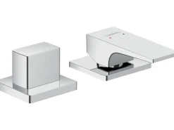 Hansgrohe 2-Loch Einhebel-Wannenrandarmatur Metropol mit Hebelgriff Chrom