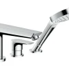 Hansgrohe 3-Loch Einhebel-Wannenrandarmatur Talis E mit Secuflex Chrom