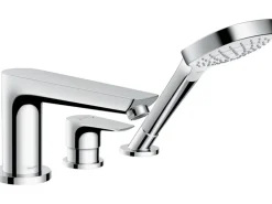 Hansgrohe 3-Loch Einhebel-Wannenrandarmatur Talis E mit Secuflex Chrom