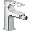 Hansgrohe Metropol Einhebel-Bidetmischer mit Bügelgriff und Push-Open Ablaufgarn