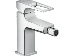 Hansgrohe Metropol Einhebel-Bidetmischer mit Bügelgriff und Push-Open Ablaufgarn