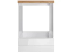 Held Küchen Herdumbauschrank Gera 60 cm Weiß/Wotan