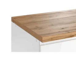 Held Küchen Küchenzeile Gera 300 cm Weiß/Wotan mit E-Geräten /autark Induktion