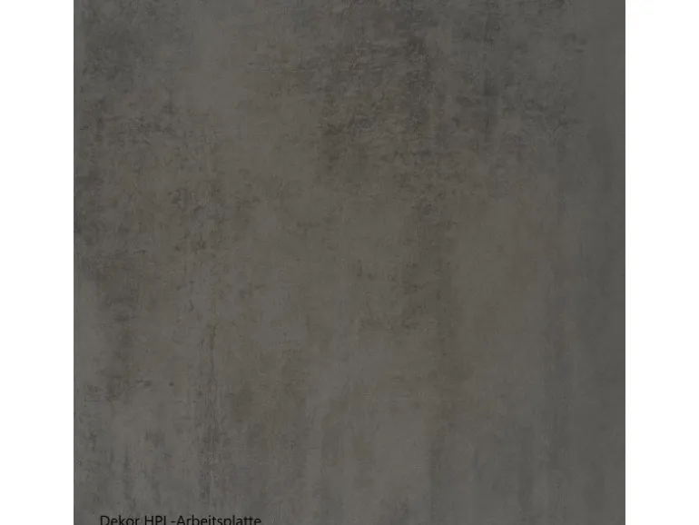 Held Küchen Küchenzeile Gera 300 cm Weiß/Beton mit E-Geräten Induktion