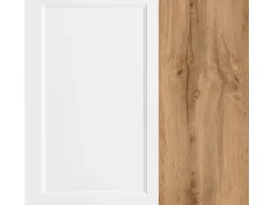 Held Küchen Küchenzeile Kempten 360 cm Weiß/Wotan mit E-Geräte