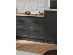 Held Küchen Kochfeldschrank Kempten 60 cm Grau/Graphit