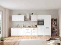 Held Küchen Kochfeldschrank Kempten 60 cm Weiß/Wotan