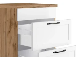 Held Küchen Kochfeldschrank Kempten 60 cm Weiß/Wotan