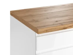 Held Küchen Kochfeldumschrank Gera 60 cm Weiß/Wotan