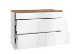 Held Küchen Unterschrank Gera 120 cm Weiß/Wotan