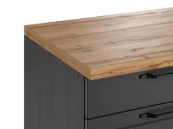 Held Küchen Unterschrank Kempten 120 cm Grau/Graphit