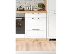 Held Küchen Unterschrank Kempten 60 cm Weiß/Wotan 2 Türen