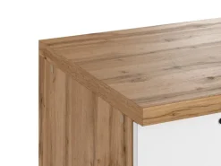 Held Küchen Unterschrank Kempten 60 cm Weiß/Wotan 2 Türen