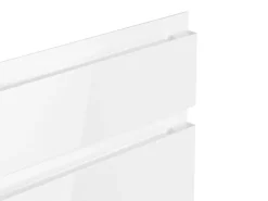 Held Küchen Winkelküche Gera 300 cm Weiß/Beton mit E-Geräte