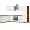 Held Küchen Winkelküche Kempten 360 cm mit E-Geräten Wotan/Weiß