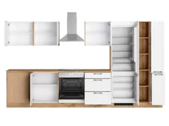 Held Küchen Winkelküche Kempten 360 cm mit E-Geräten Wotan/Weiß