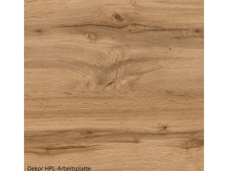 Held Küchen Winkelküche Kempten 420 cm Weiß/Wotan ohne E-Geräte