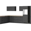 Held Küchen Winkelküche Kempten 360 cm Grau/Graphit ohne E-Geräte /autark