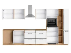 Held Küchen Winkelküche Kempten 360 cm Grau/Graphit mit E-Geräten autark Indukt.