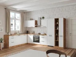 Held Küchen Winkelküche Kempten 360 cm ohne E-Geräte Wotan/Weiß