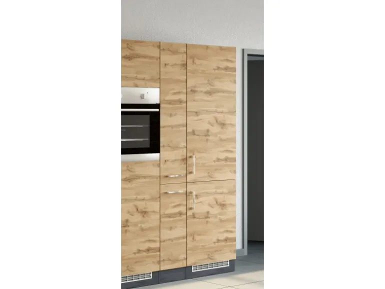 Held Möbel Apothekerschrank Sorrento 30x200x60cm 2 Auszüge Wotan.-Graf.