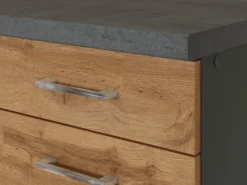 Held Möbel Küchen-Auszugsschrank Sorrento 50x85x60cm 2 Ausz. Wotan.-Grafit